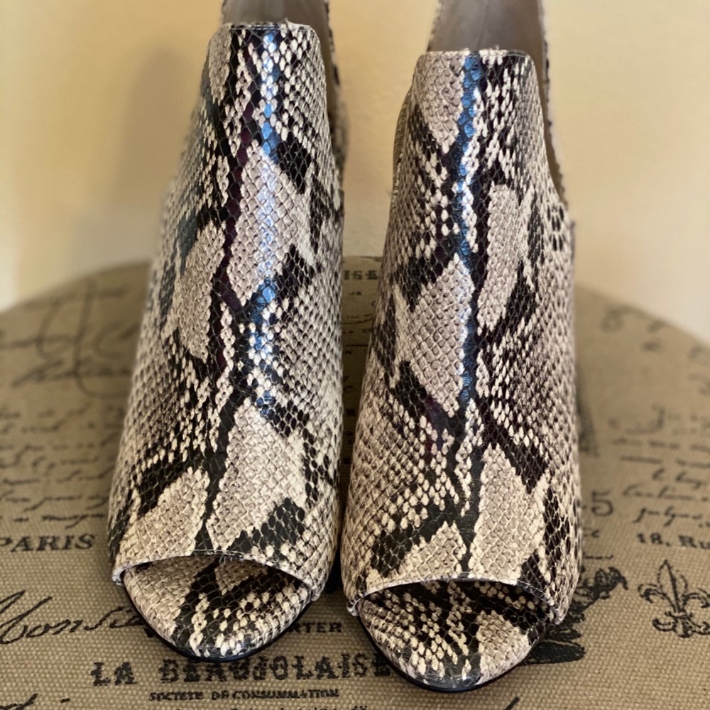Cole Haan python open toe booties NWTS 6 - Picture 5 of 7